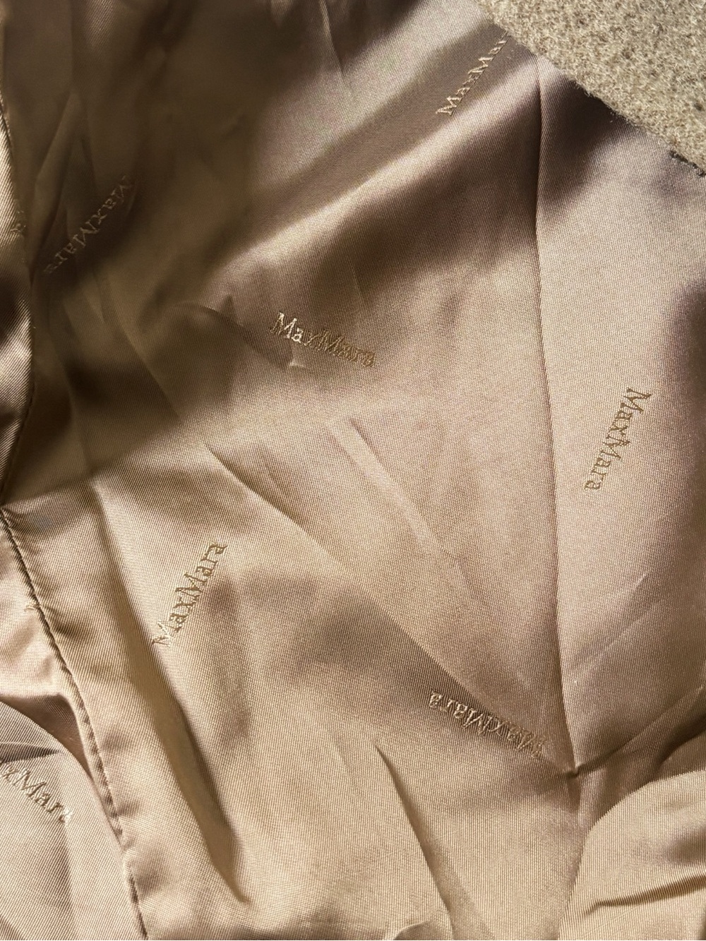 Max Mara Vintage 90s Camel Wool Cashmere Short Coat - White Tag Made in Italy - Picture 10 of 11